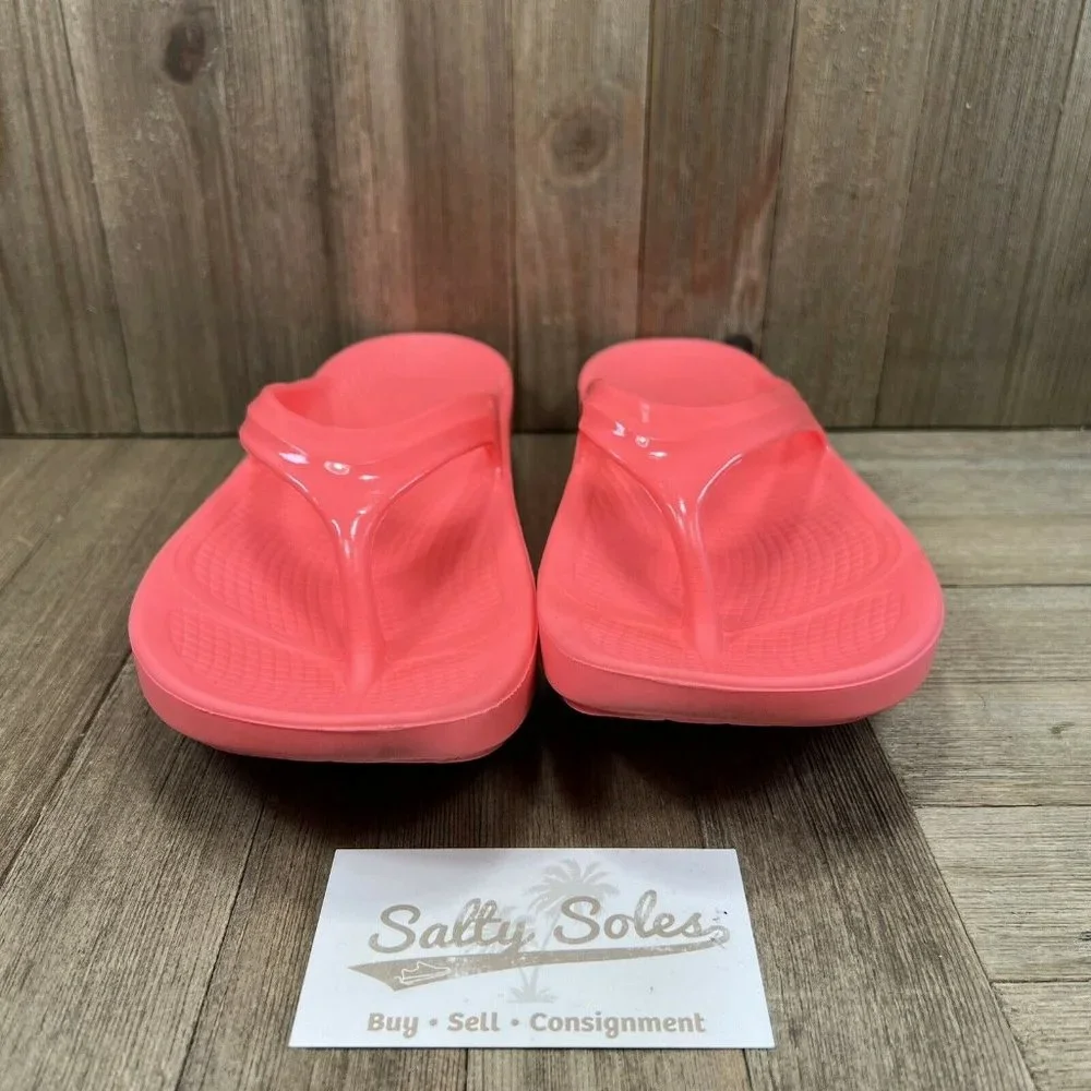 Oofos Oolala Pink Comfort Recovery Thong Flip Flop Sandals Women's 7 / 38_2